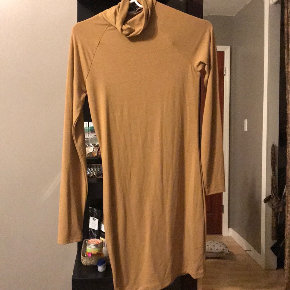 Mini turtle neck dress